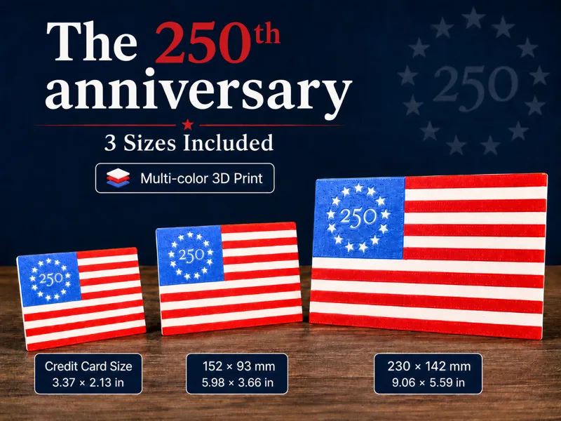 The 250th Anniversary Flag Cards