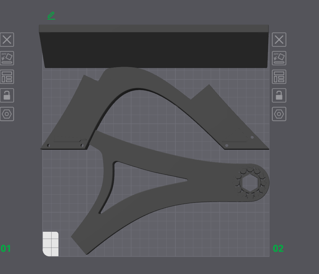 Miniatura 2 do modelo 3D YiBOX-旋转耗材架-耗材收纳摩天轮