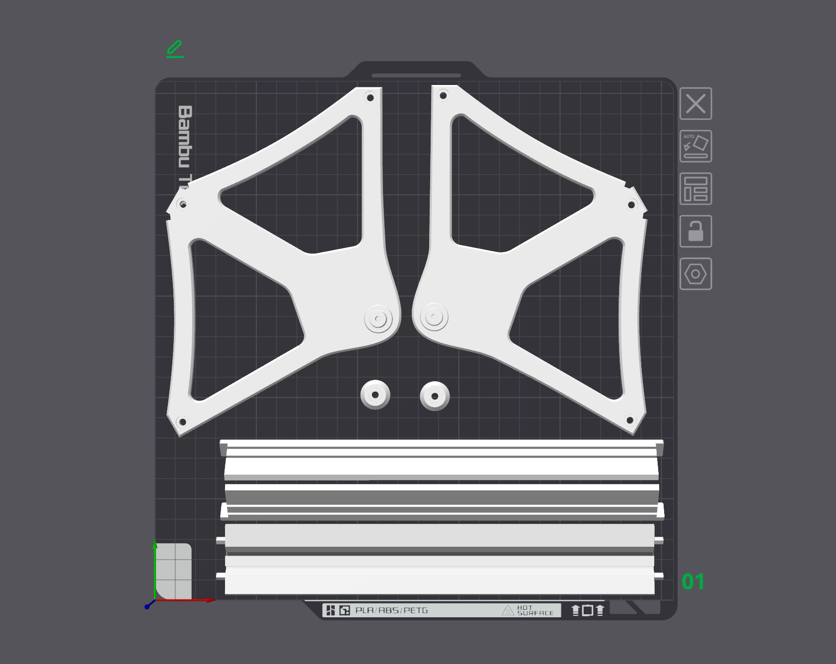 Miniatura 1 do modelo 3D YiBOX-旋转耗材架-耗材收纳摩天轮