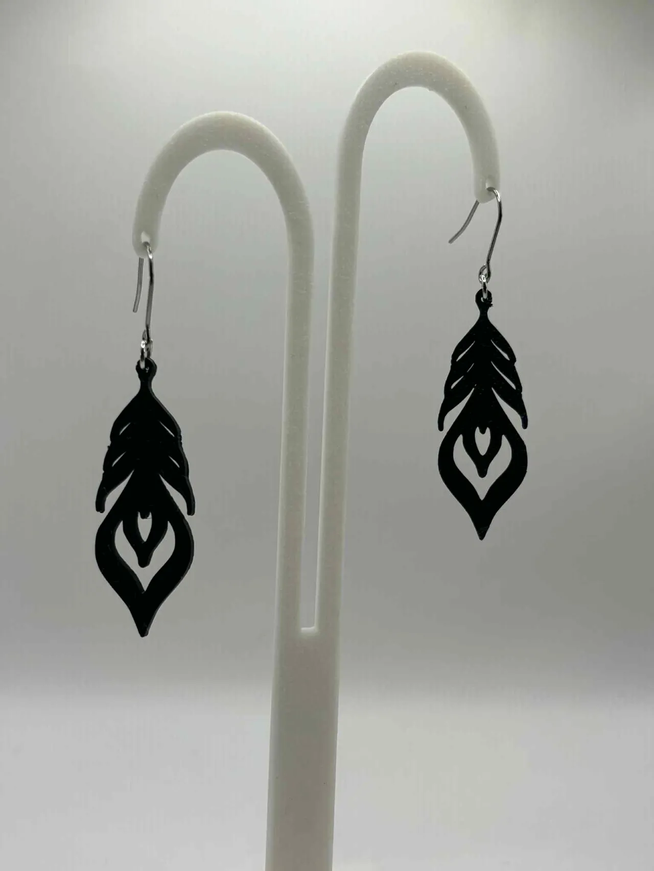 Midnight Feathers Earrings - No AMS view 4