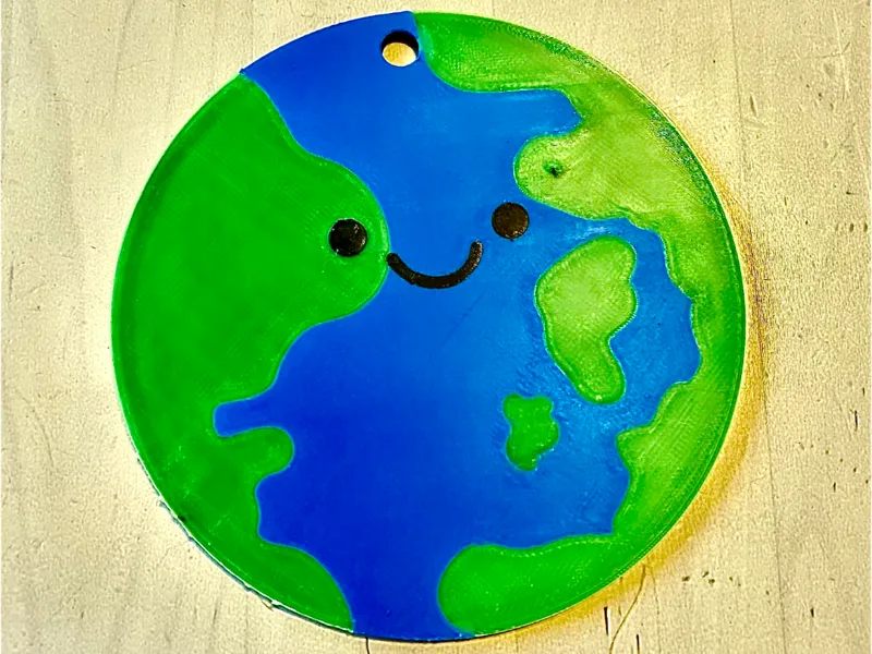 Earth day Keychain