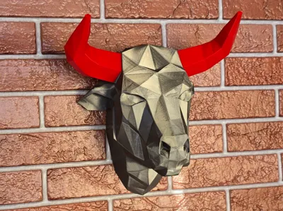 Bull head decoration, Zodiac Taurus