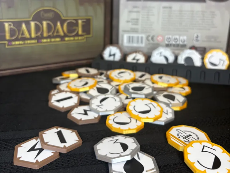 Barrage Board Game - Money Coins