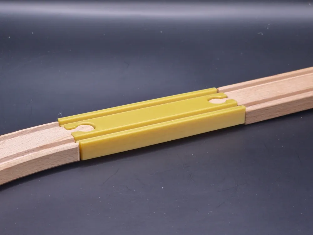 Train Track. Download Wood train track compatible - straight line by MD3DPrintStudio ...