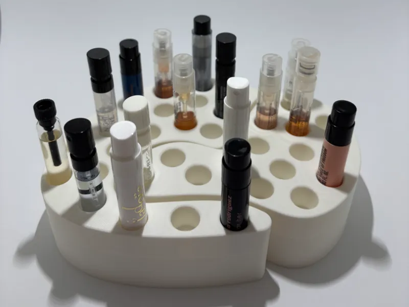 Two-Part Perfume Tester Holder with 34 Holes