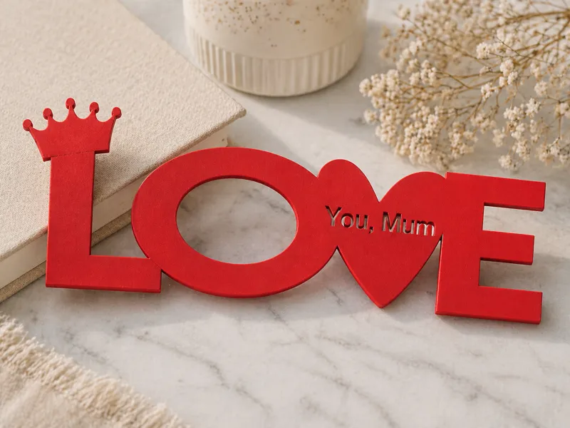 Love you Mum - bookmark, Mother's Day gift idea