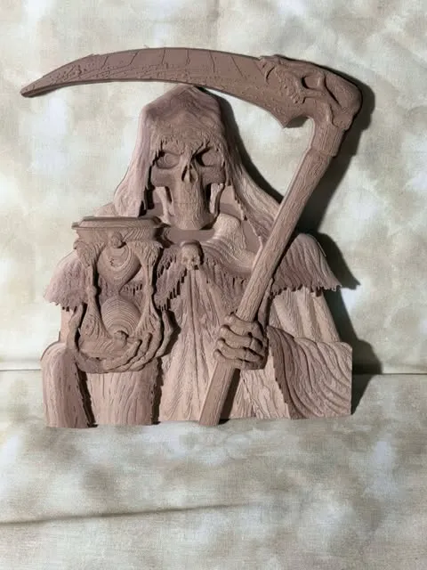 Grim Reaper with hour glass and sickle by JPPrinting - MakerWorld
