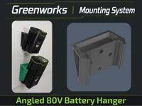 Angled 80V Battery Hanger