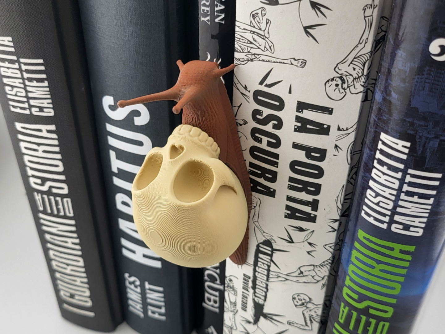 Skull Snail Book Nook |Booknook Shelf Decor - 1