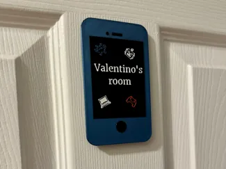 IPhone room sign