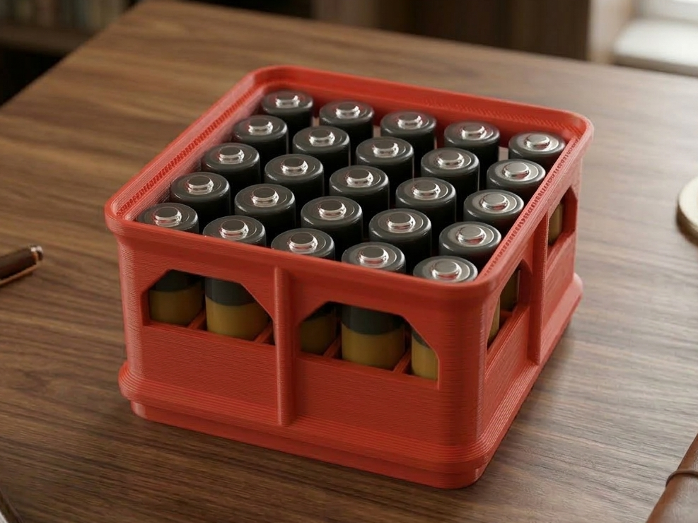 AA Batery box case for 25 pcs stackable