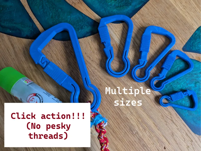 New flex strong clicky carabiner