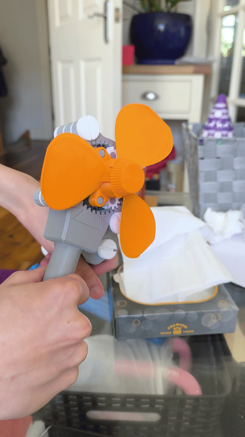 RevWind V1 - FULLY 3D-PRINTED (Hand Cranked)