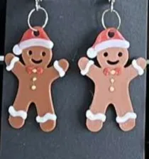 cute little gingerbread earrings