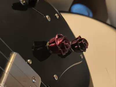 Rose Guitar knob