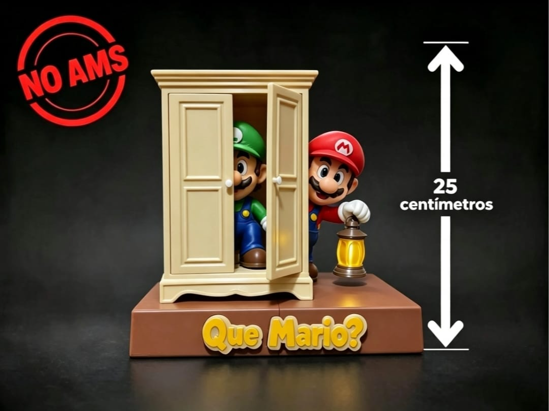 Q MARIO?–DIORAMA | MODELO MULTIPARTS 34CM | NO AMS - 1
