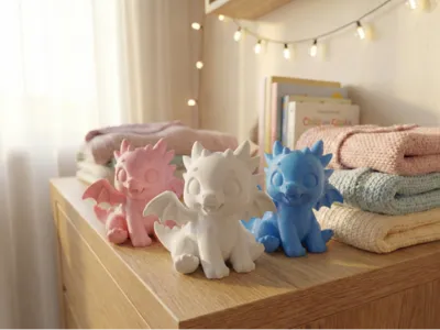 DESK PET - KAWAII DRAGON  - Fast Print 