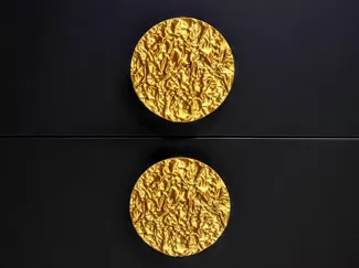 Premium "Crushed Gold" Furniture drawer handle