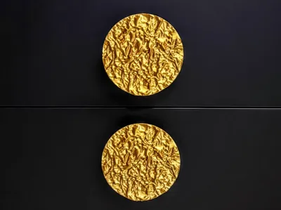 Premium "Crushed Gold" Furniture drawer handle