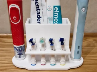 Porta spazzolini elettrici e dentifricio