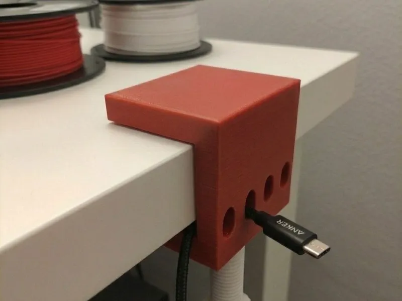 Desk Cable holder V2 No supports