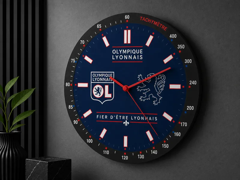 Horloge Murale – Édition Olympique Lyonnais