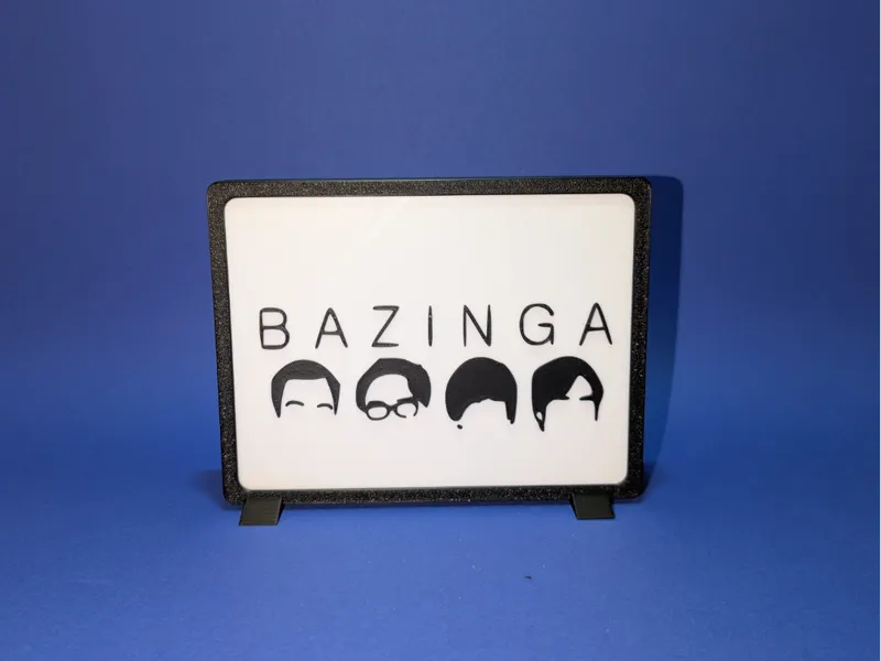 bazinga wall art