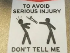 Trombone WARNING SIGN