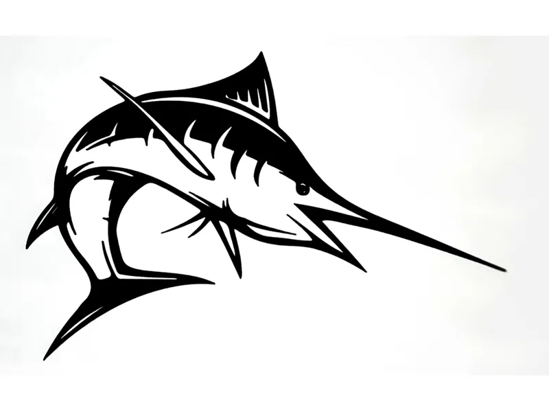 Jumping Marlin Wall Decor