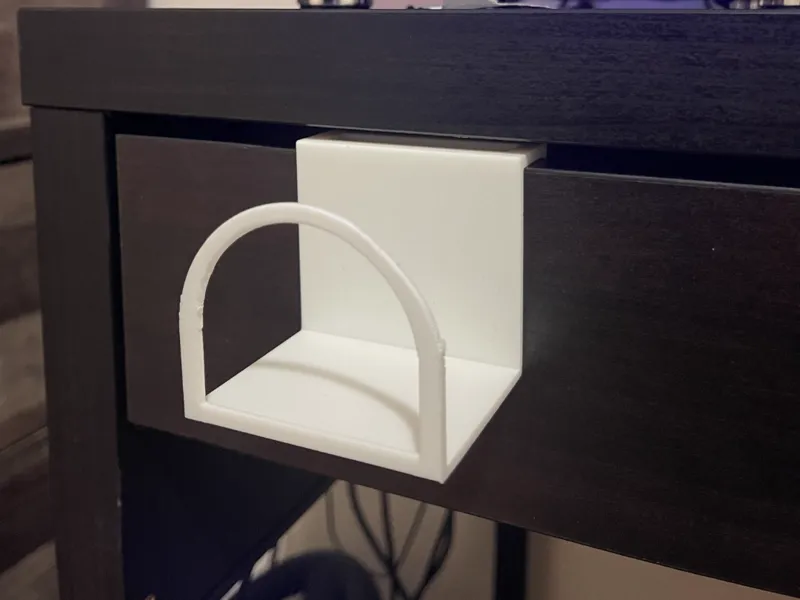 Headset stand | Ikea Micke table