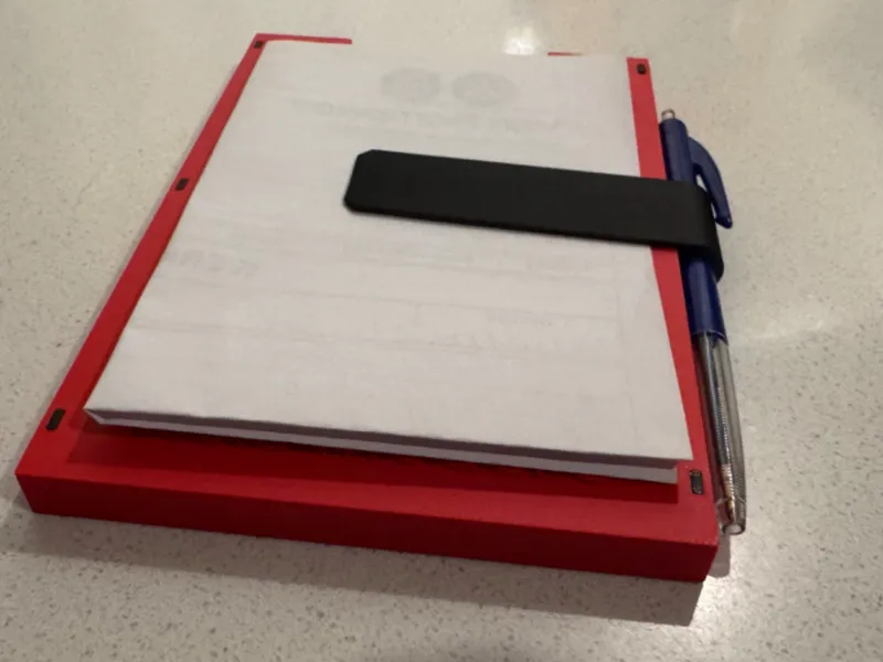 Car Document Storage Box with Quick-Access Clip