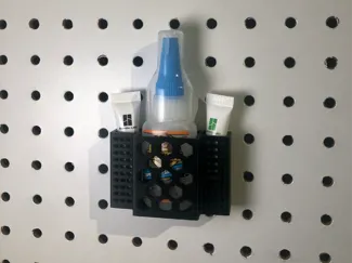 Pegboard Glue & Grease Holder