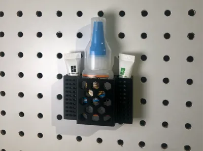 Pegboard Glue & Grease Holder