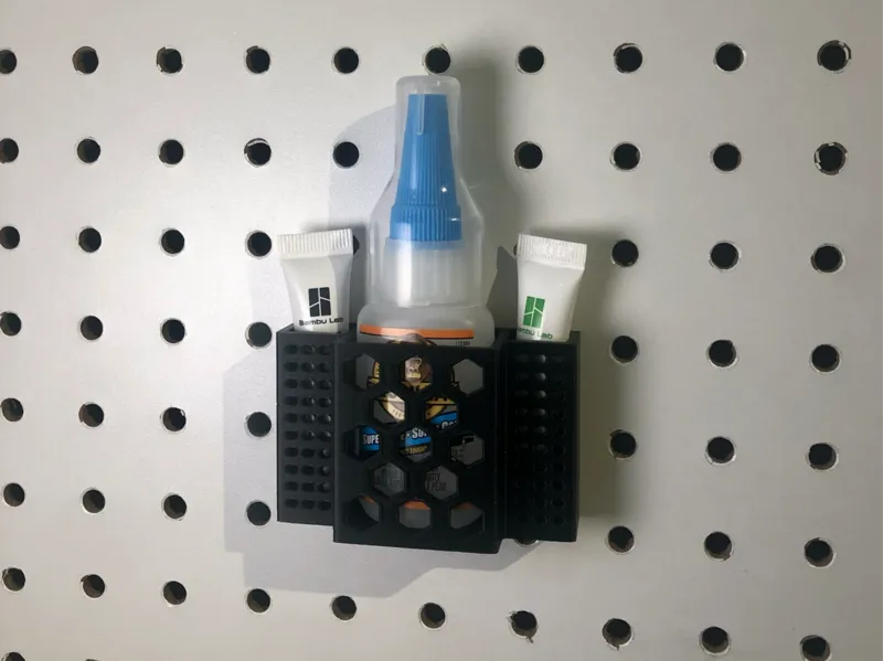Pegboard Glue & Grease Holder