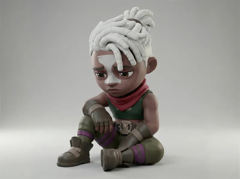 Ekko Chibi Figure - Arcane & League of Legends