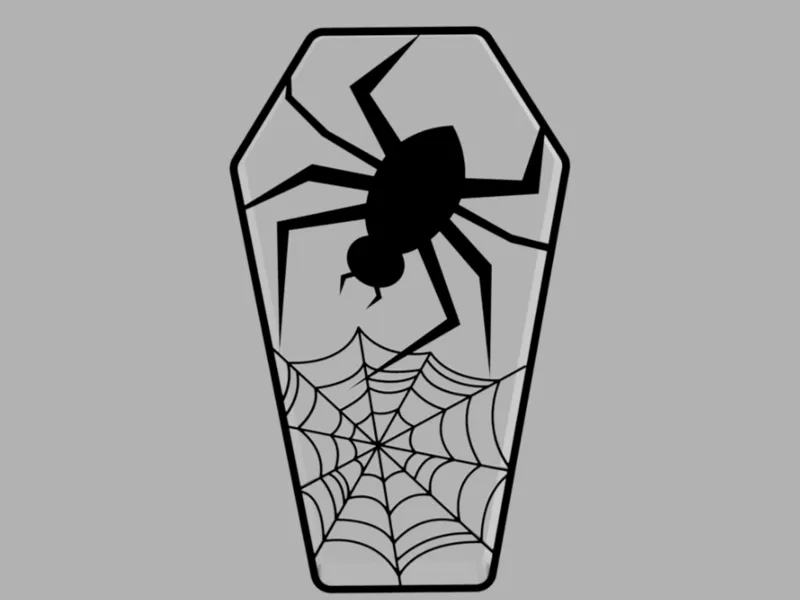 Halloween Casket Spider