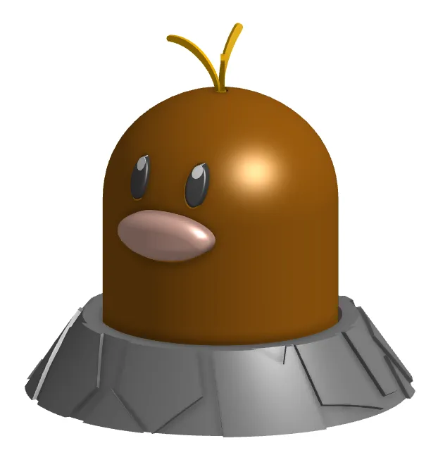 Alolan Diglett Fidget Switch Clicker - Free 3D Print Model - MakerWorld