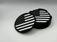 4 Coasters, 1 Holder