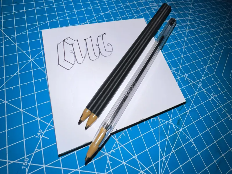 Double/Dual Pen Fitted For 2 Bic Crystal's