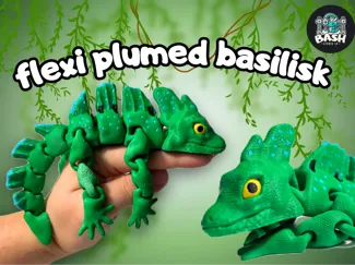 Flexi Plumed Basilisk Lizard
