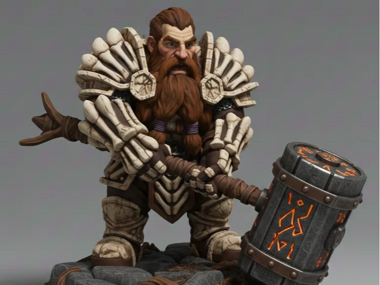 Musharib - Dwarf Miniature - ToA - D&D