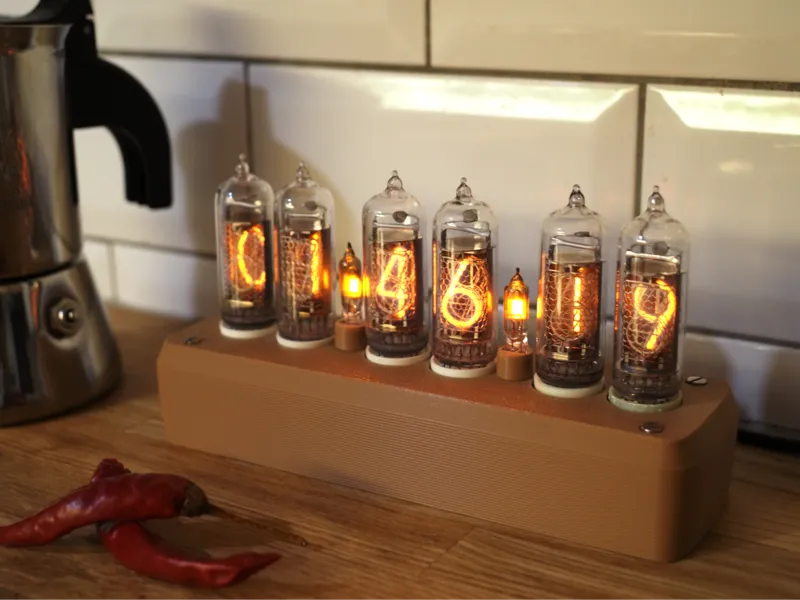 Nixie Clock Housing for NCV2.1-NN