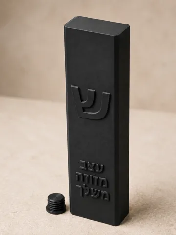 Letrero o emblema decorativo: Design Your Mezuzah – Parametric Mezuzah Generator — vista de referencia 2