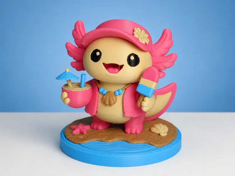 Cute Summer Axolotl