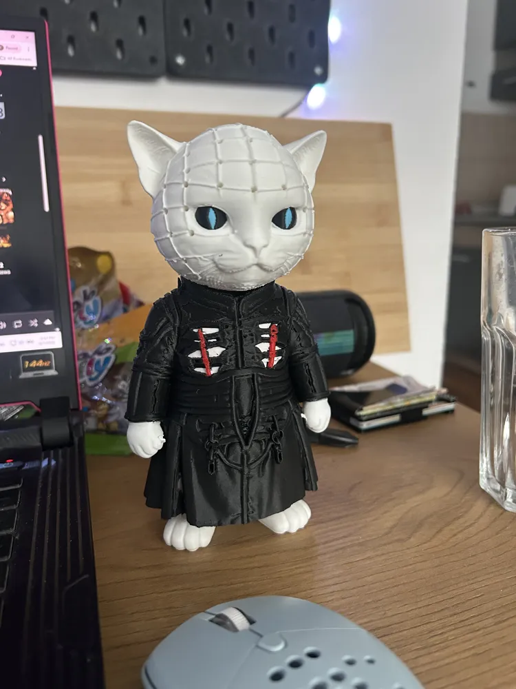 Pinhead Cat Horror - Free 3D Print Model - MakerWorld
