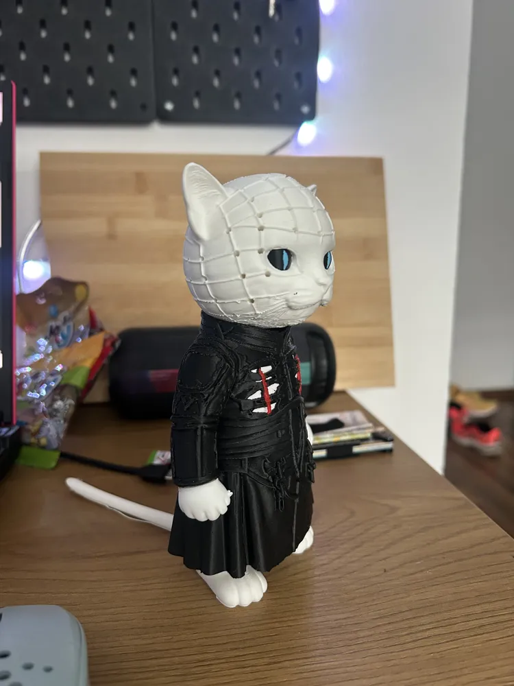 Pinhead Cat Horror - Free 3D Print Model - MakerWorld