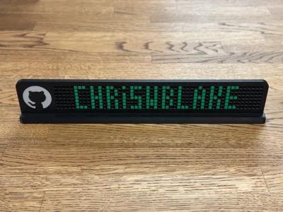 GitHub Desk Nameplate