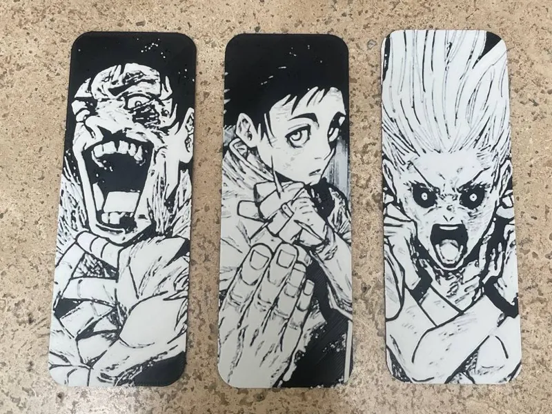 Marcador de Libro - JJK - Yuta, Ryu y Uro