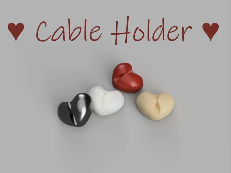 Heart Shaped Cable Holder
