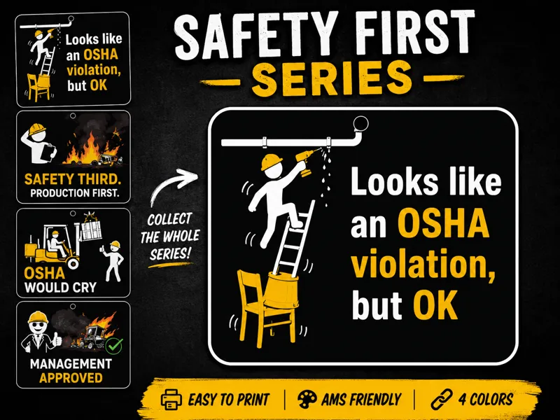 Safety First Series – OSHA Violation Sign